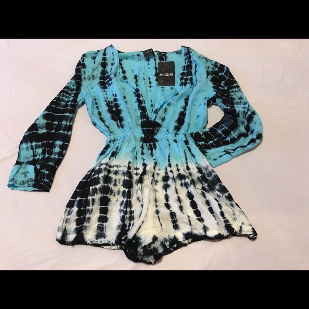 Long-sleeve romper